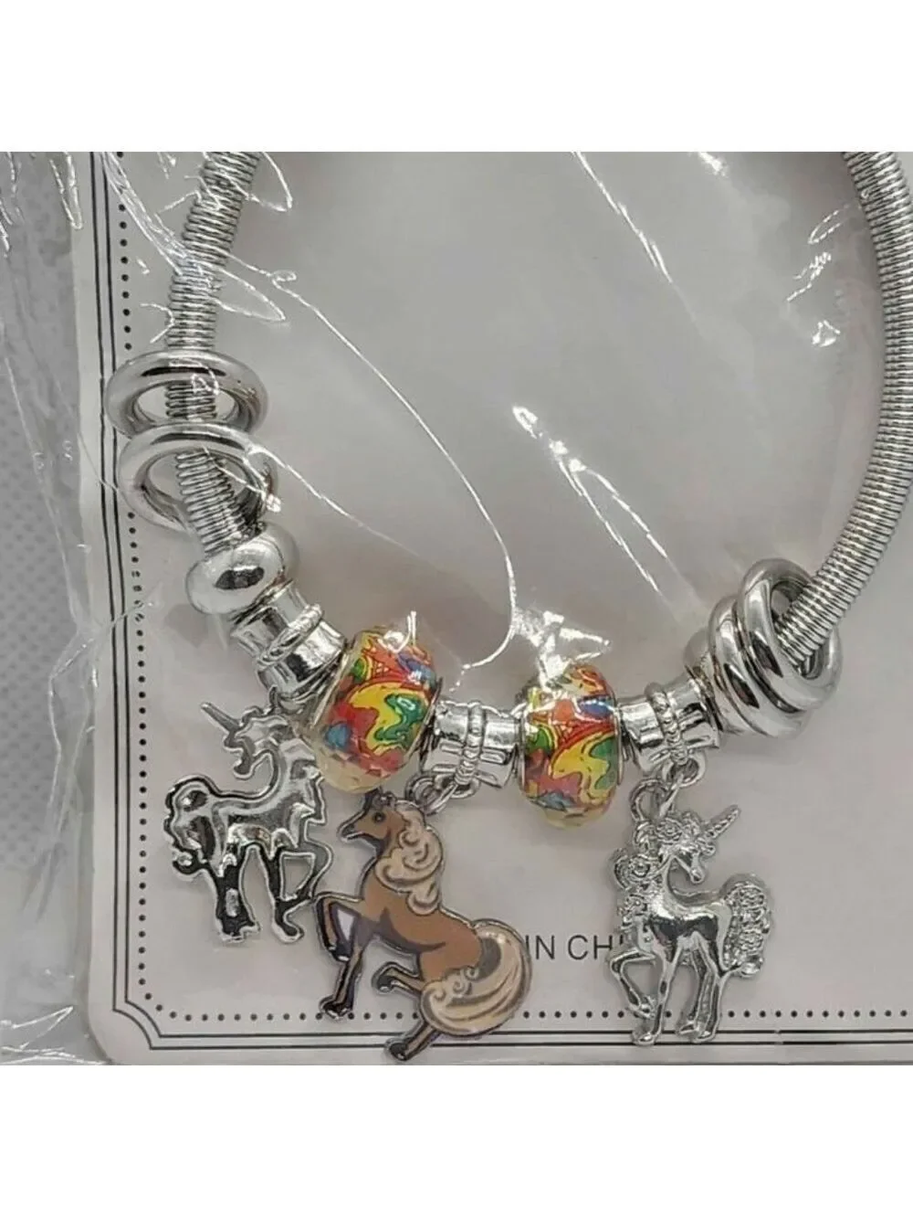 Brand New   Three Unicorn Bracelet